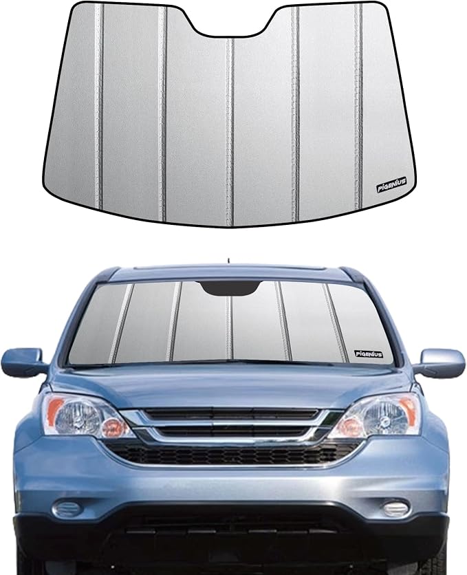Pigenius Windshield Sunshade for Honda CR-V 2012-2016, Premium Grey Leather Finish by Pigenius