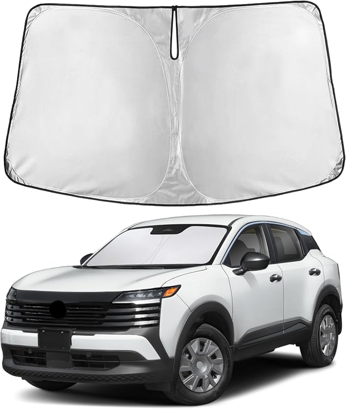 EcoNour Windshield Sunshade Compatible for Nissan Kicks 2025 2026 | Sun Visor for Front Windshield & Window Sun Shade Cover, UV Heat Blocker & Protector, Car Accessories by EcoNour