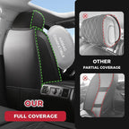 FREESOO for Toyota Tundra Seat Covers 2007-2021 Crewmax Cab 2 Front Set | 2pcs, Custom Fit, Airbag Compatible, Premium Waterproof Leather, for Truck Toyota Tundra Accessories, Black - Image 3