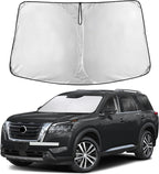 Autovir Windshield Sun Shade Fit for 2022-2024 2025 2026 Nissan Pathfinder | Sunshade, Front Car Window Shades Sun Visor, Blocks UV Rays & Heat, Car Accessories by Autovir