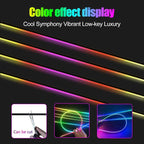 HMYC Car Interior Ambient Lights,18 in 1 128 Colorful LED Acrylic Fiber Optic Strip,Universal Multiple Modes Decoration Atmosphere with Music Sync Rhythm,APP Control,RGB Neon Lighting for All Cars - Image 5
