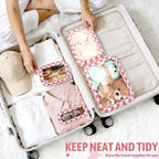 YOPCDJ 5PCS Diaper Bag Organizer Pouch Set, TSA Approved Toiletry Bag, Clear Waterproof TPU Makeup Bag Set Travel Organizer Bags for Women and Kids - Image 5