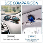 Frienda 50 Pcs Auto Car Vehicle Sun Visor Clip Holder for Sunglasses Glasses Holder Hanger Eyeglasses Mount Ticket Card Clip Car Accessories (Dark Colors) - Image 7