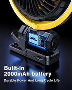 Car Clip on Fan for Sun Visor Handle, 2000Mah Rechargeable Battery Powered Usb Fans That Blow Cold Air, Portable Car Cooling Fan for Cars without Ac, for Vehicle, Van, Suv, Rv, Truck, Yellow - Image 4