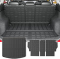 powoq Cargo Mat & Backrest Mats Compatible with 2023-2025 Mazda CX-5 | Cargo Liner Seat Back Protector TPE All Weather Replacement for Mazda CX-5 2023-2025 Accessories (Trunk Mat+Backrest Mats) by powoq