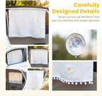 2 PCS Car Window Sun Shade, 25.2" × 18.5" Cute Cartoon Auto Side Window Shade for Privacy Protection, Lovely Cotton Vehicle Sun Heat & UV Protection Cover for Side Windows - Image 3