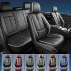 Fit Ariya Car Seat Covers for Nissan Ariya 2023 2024 2025 2026 -Upgraded Premium Waterproof & Breathable Leather,Airbag Compatible,All-Weather Seat Cushion Protector,Full Set,Black-Grey - Image 2