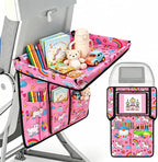Adjustable Kids Tray Table Cover with Multi Portable Pockets, Airplane Travel Essentials for Kids, Toddlers, Adults, Airplane Must Haves, Plane Travel Essentials, Travel Tray for Plane Train, Horse - Image 2