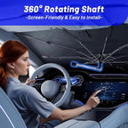 Windshield Sun Shade for Chevrolet Camaro 2010-2024 Car Umbrella Sunshade | Custom Fit Car Sun Visor with 360° Rotating Shaft, UV Protection Heat Shield Sun Blocker Heat Reflector and Easy Storage - Image 8