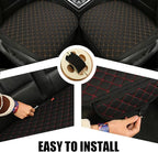 povtii Car Seat Bottom Cover Pad, Breathable Auto Front Seat Protector with Storage Pocket, Comfortable Seat Bottom Cushion Mat for Most Vehicle, Universal Interior Car Accessories (Black+Golden) - Image 5