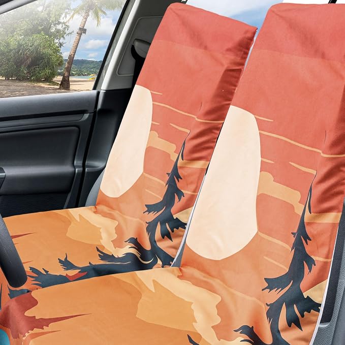 Hahafelt 3 Pack Car Seat Towel Covers and Athletic Running Towel with Storage Bags, Sweat Washable Gym Seat Protector Non Slip for Dog Pet Workout Running Outdoor Sport Activities(Sedona) - Image 3