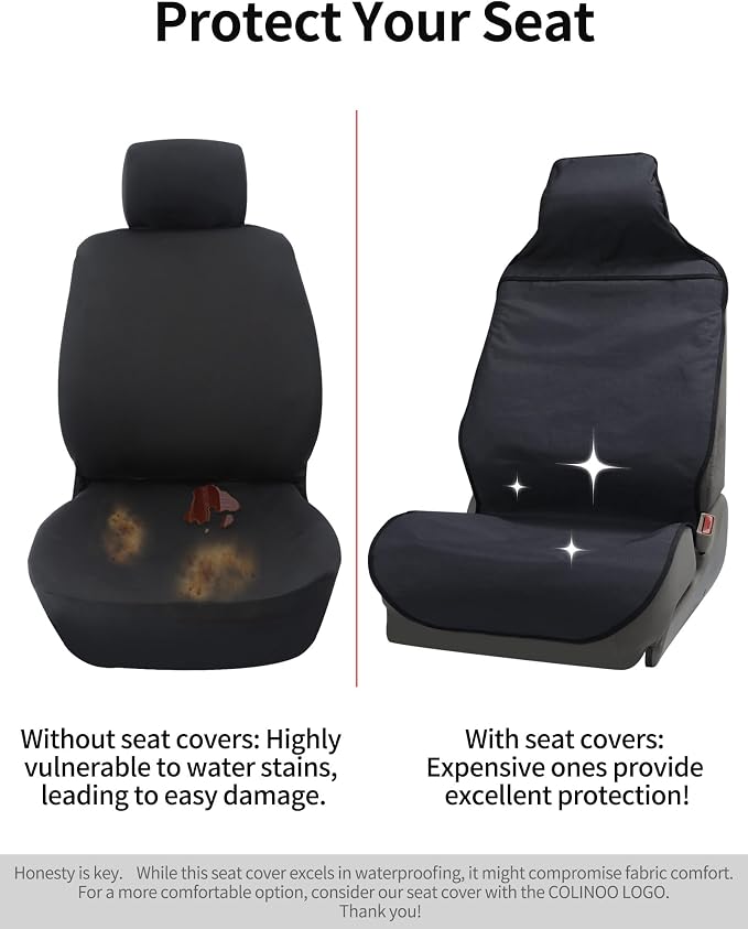 Waterproof Car Seat Cover Automotive Seat Covers for Cars Trucks and SUVs Car Seat Cover Protector Black-Navy - Image 4