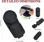 KIWEN 2 Pack Sunglasses Holder for Car Visor, Magnetic Leather Sunglass Eyeglass Hanger Clip for Car Sun Visor Accessories (2, Black) - Image 6