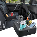 KEMIMOTO Back Seat Cup Holder for Car, Couch Cup Holder, Car Truck Boat Organizer, Couch Sofa Bed Expander Tray Holds Drinks, Snacks, Remote, Cell Mobile Phone (Black) by kemimoto
