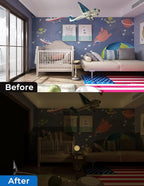 Sumobaby Blackout Curtains for Bedroom Portable 27"x48" Blackout Shades | 100% Black Out Window Cover No Drill with Upgraded Hook&Loop Tapes Thermal Insulated Blinds for Home,Nursery(1 Panel,Black) - Image 6