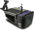 AutoExec AE-GMCD-PI-PM-TAB-GT GripMaster Car Desk for Your Vehicle Workstation and Mobile Office, Grey with 400 watt Power Inverter, Phone Mount and Tablet Mount | 400 Watt Power Inverter, Phone Mount, Tablet Mount, Vehicle Workstation and Mobile Office by AutoExec