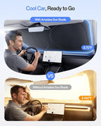 Windshield Sun Shade for Mazda CX-90 2024-2026, 100% UV Block & Heat Insulation, Custom Fit Sunshade, Foldable Car Sunshade with Storage Bag, Summer Car Accessory - Image 2