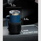 SEVEN SPARTA Car Cup Holder Expander for 32-40oz Large Bottles & Tumblers | Compatible with Yeti, Hydro Flask & Owala 32-40oz, Upgraded Adjustable Offset Base, Fits 3.4"-3.8" Bottles, Mugs & Tumblers - Image 4