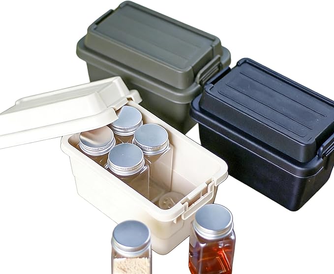 6-Piece Camping Spice Kit, BPA-Free Leakproof, Portable Seasoning Organizer for Travel by Unknown