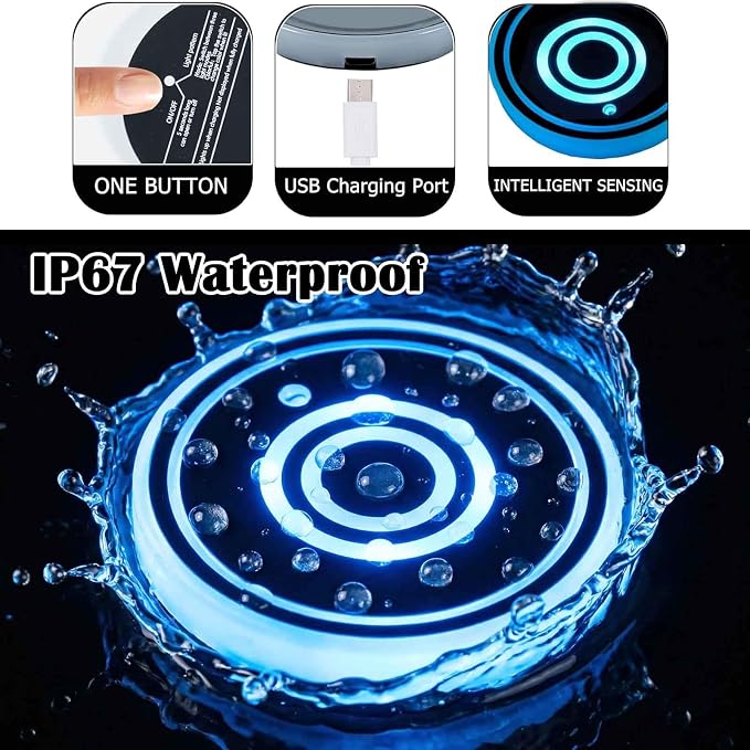 2PCS LED Car Cup Holder Lights, Light up Car Coasters for Cup Holders | 7 Color-Changing Light Up Cup Holder Insert Coasters, Waterproof Car Accessories for Teens, Car Gifts for Men & Women - Image 4