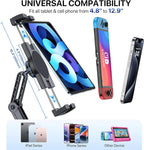 miracase Cup Holder Tablet Mount for Car, [2025 Latest Upgraded] Adjustable Long Neck Car Tablet Holder Friendly Compatible with iPad, Pro, Air, Mini Samsung Galaxy Tab, All 6.1-12.9" Tab - Image 5