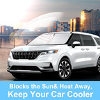 Front Windshield Sun Shade Foldable Car Front Window Sun Shade Windshield Shade Custom Fit for Kia Carnival 2022-2026 Block UV Rays Car Accessories Heat Keep Cooler - Image 4