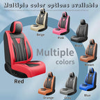 Fit Avalon Premium Leather Car Seat Covers for Toyota Avalon 2001-2021 2022 - Waterproof，Breathable，All-Weather Seat Cushion Protecto & Airbag Compatible, 2 Front Seat Red&Black - Image 5