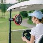 Battery Clip On Fan for Car Visor Back Seat Roof Handle (Red) | 2000mAh Rechargeable Car Fan Clip On SUV Van RV Pickup Truck Camping Desk Bed Stroller Baby Crib, Quiet, 360 Rotation - Image 6