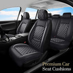 For Toyota Corolla Cross 2022-2026 Car Seat Covers, Full Set, Whiteline | Premium Leather Full Coverage Seat Protectors – All-Season, Waterproof, Breathable, Cushioned Comfort & Airbag Compatible - Image 2