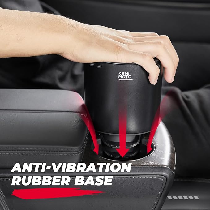 KEMIMOTO Car Cup Holder Expander Compatible with Hydro Flask Yeti 18-40oz | Universal Fits 3.0in-3.8in bottles and 3.2in cup holder, for Car, RV, Truck, UTV, Golf Cart, rubber base, tool-free install - Image 5