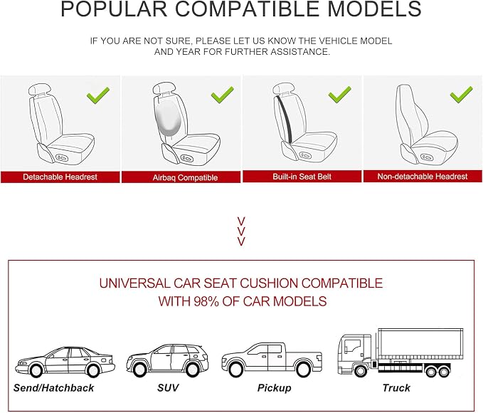 BOPUOVRE Car Seat Cover for Luxury & Comfort PU Leather | Anti Slip Full Wrap Protection Storage Pocket Bottom Cushion Universal Fit 95% Vehicles Purple 2 Piece - Image 6