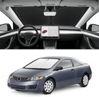 Custom Fit Windshield Sun Shade for Honda Civic 2006-2011 | Blocks UV Rays and Sun Heat, Helps Reduce Interior Temperature, Protects Dashboard from Fading, Folds Easily for Storage by SLOGENTO