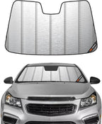 Pigenius Windshield Sunshade for Chevy Cruze 2016-2019 (Gen 2 / New Body), Metallic Silver Finish by Pigenius