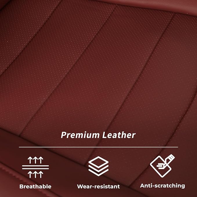 Custom Seat Covers for Toyota 2021-2026 Corolla Hatchback (Full Set,Wine) | 1:1 Custom Fit,Factory Look, - Image 7