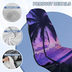 Beach Palm Tree Towel Seat Covers for Cars Front Seat Towel Cover | Tropical Palm Tree Sweat Seat Cover Protector with Storage Bag Car Interior Accessories for Swimming Yoga Beach Towel - Image 6