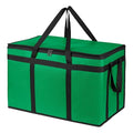Bodaon Insulated Food Delivery Bag, XXXL Grocery Cooler Bag, Green, 1Pk | Pizza Delivery Bags for Hot/Cold Food, Commercial, Large Capacity Reusable Warming Bag, Catering Warmers for Parties/Picnic by Bodaon