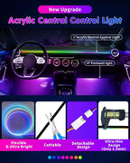 DUOFU365 Car Led Light Interior, RGB Dreamcolor Inside Light Music Sync | Under Dash Footwell Automotive Strip Light, 12V Acrylic Strip Light for Vehicle, Truck,Jeep, SUV with Car Charger(1set) - Image 3