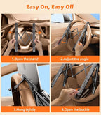 Car Laptop Mount Steering Wheel Tray Holder, Height Adjustable Car Desk for Laptop Computer Tablet, Foldable Portable Lap Laptop Stand for Car Vehicle Workstation Accessories Truck SUV Tesla - Image 8