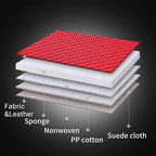 Coverado Front Seat Covers, Universal Seat Covers for Cars, Breathable Leather Car Seat Protector, Front Car Seat Covers, Seat Covers Waterproof, Driver Seat Cover Fit for Most Cars, BlackRed - Image 4