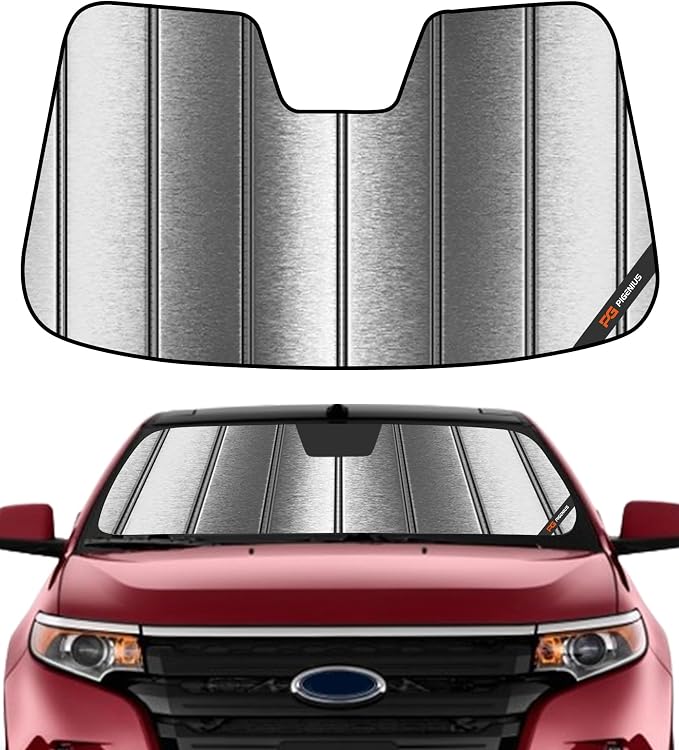 Pigenius Windshield Sunshade for Ford Edge 2011-2014, for Lincoln MKX 2011-2015 Front Window Shade - Metallic by Pigenius