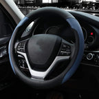 Steering Wheel Cover with Microfiber Leather for Car Truck SUV 15 inch (Blue) - Image 2