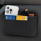 Accmor 2pcs Universal Car Side Pocket Organizer, PU Leather Car Pocket Pouch Cell Phone Sunglasses Holder Organizer Accessories for Car Seat, Door, Window, Console - Image 3