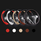 Leather Car Steering Wheel Cover, Universal Fit for Most Cars, Brown | Microfiber Leather,Non-Slip Breathable Auto Steering Wheel Protector - Image 6