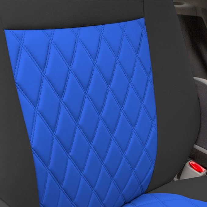 FH Group Custom Fit Car Seat Covers Specifically Made for 2011-2020 Toyota Sienna 7-8 Seater with Ultraflex Neoprene Water Resistant Automotive Seat Covers - Front Set Blue - Image 5