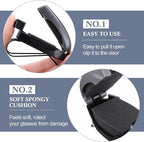 Frienda 20 Pcs Sunglasses Holder for Car Sun Visor Clip,Gray | Visor Clips for Eyeglasses, Securely Holds Glasses, Ticket Card Holder, Metal Shell Spring Clip, For Women Men Drivers - Image 3