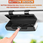 Car Sunglasses Holder for Sun Visor, Button Leather Eyeglass Hanger and Interior Storage Box - Image 6