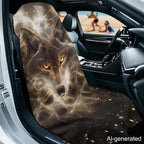 Horeset Wolf Car Seat Towel Cover – Soft & Quick-Dry Front Seat Protector, Multi-Functional for SUV Trucks Cars Sedan Van, Auto Interior Accessories - Image 2