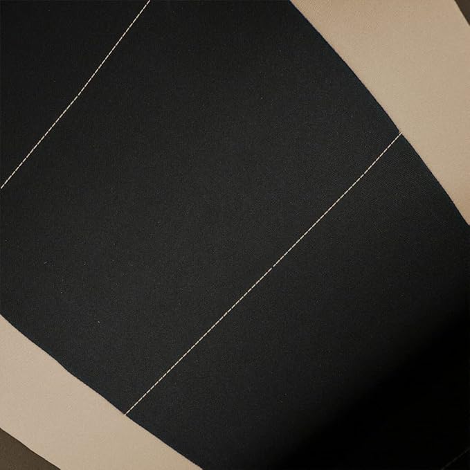 Flying Banner Car Seat Covers Set Beige Tan Front Seats Rear Bench Polyester car seat Protectors Easy installations Rear Bench Split Classic Man Lady - Image 7