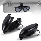 Frienda 2 Pieces Car Sunglasses Visor Clips Holder, Black | Eyeglass Mount for Sun Shade, Car Glasses Organizer, Universal Vehicle Fit, Spring Clip Design, Secures Frames by Frienda