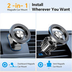Coolpow for Magsafe Car Mount【20 Strong Magnets】Magnetic Phone Holder for Car Phone Holder Magnetic Phone Mount Dash Air Vent Cell Phone Holders for Your Car Mount for iphone 17 Pro Max 16 15 14 13 12 - Image 2